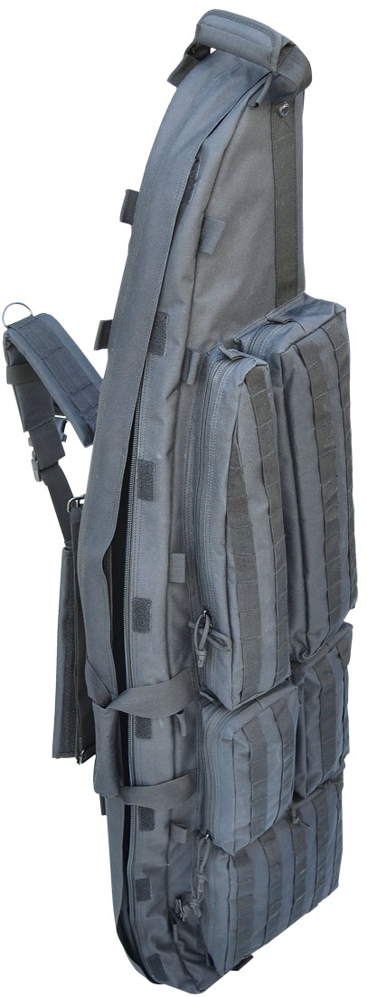 D52 – 52″ Explorer 52 Inch Drag Bag YKK Zipper with Shooting Mat to Hold 3 Rifle and 2 Pistols 3 RIFLE CASE