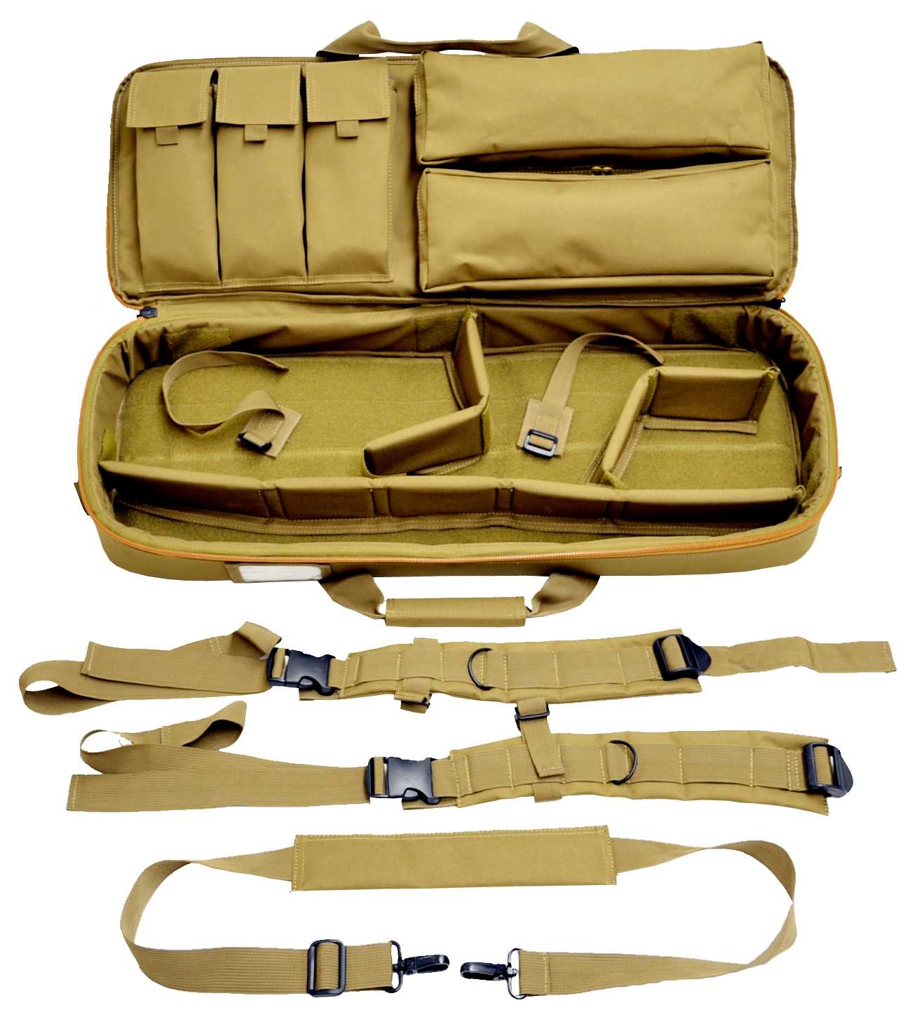 Gun Case with backpack, Rifle case, dividers