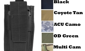 P41 Explorer Tactical Velcro & MOLLE Single Pistol Magazine / Knife Carry Pouch – COYOTE, tan, od, lack acu, multicam